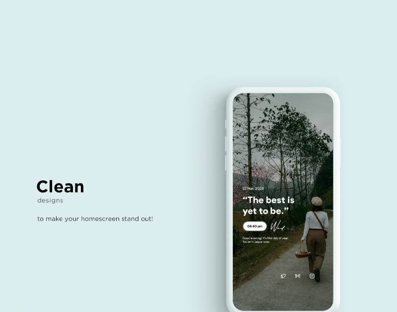 Floral KWGT screenshot 2