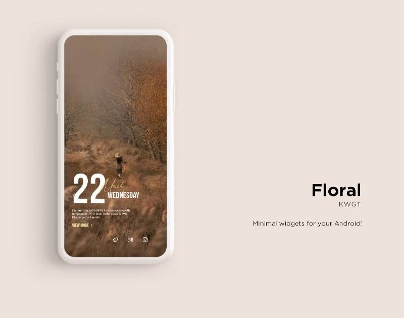 Floral KWGT screenshot 1