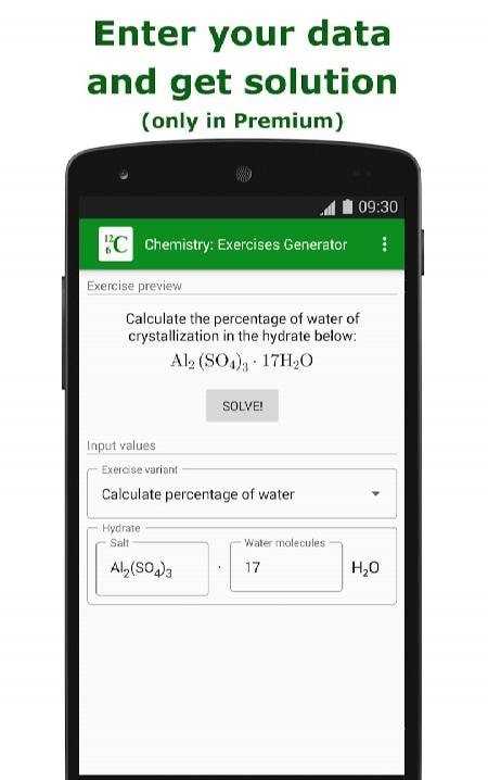 Chemistry: Exercises Generator screenshot 4
