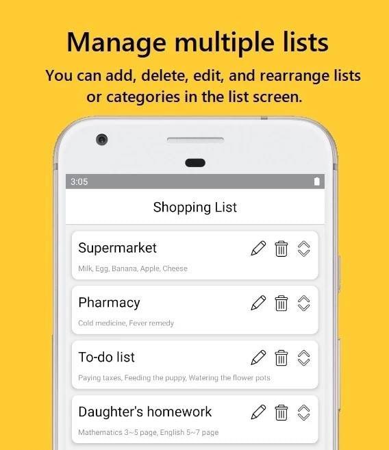 Shopping List | To-do | Check screenshot 1