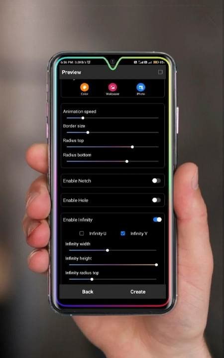 Edge Lightning Premium Border screenshot 2
