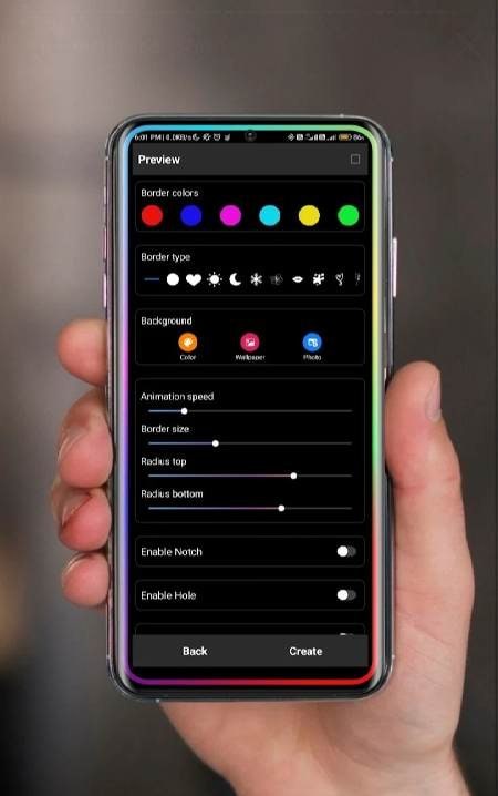 Edge Lightning Premium Border screenshot 1