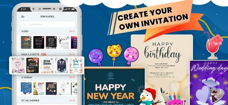 Invitation Card Maker - Design screenshot 3