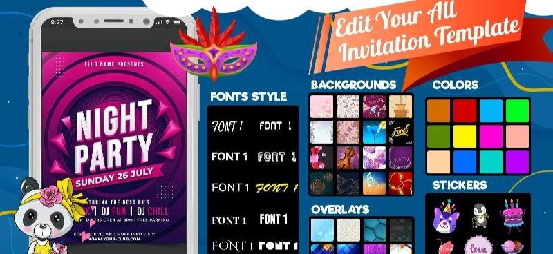 Invitation Card Maker - Design screenshot 4