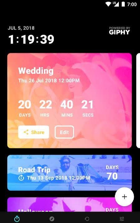 Hurry - Countdown to Birthday/Vacation (& Widgets) screenshot 1