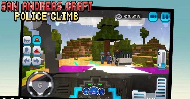 San Andreas Craft Police Climb gameplay screenshot 2