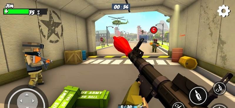 FPS Police Gun Game: PIXEL War screenshot 2