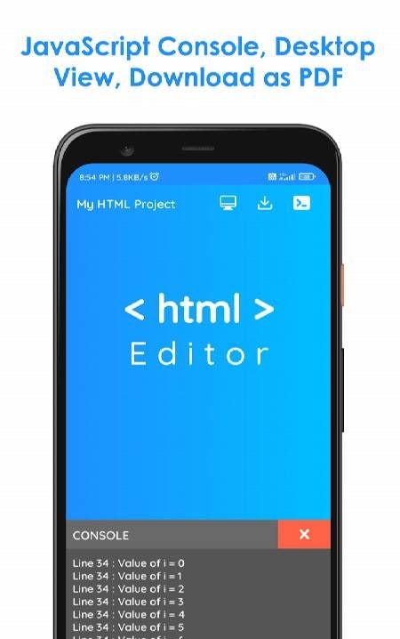 HTML Editor - HTML, CSS & JS screenshot 4