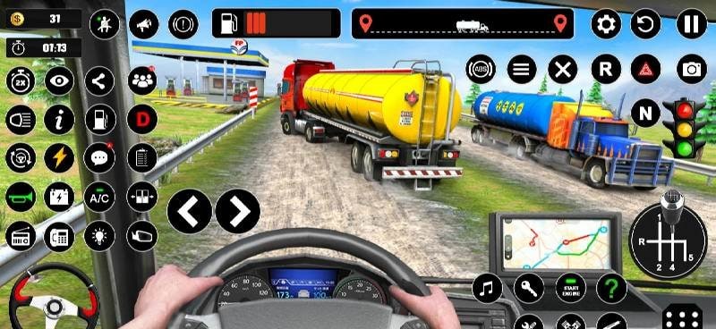 Oil Truck Driving Games screenshot 3