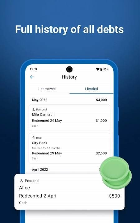 Debt Control app screenshot 3
