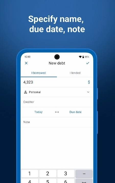 Debt Control app screenshot 4