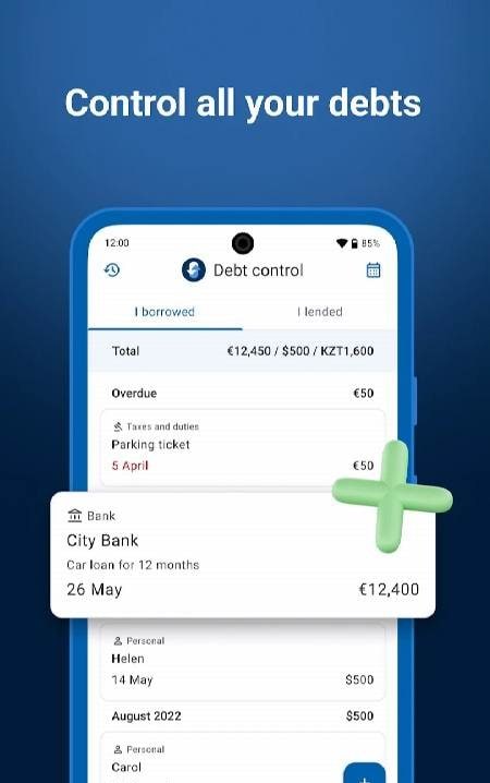 Debt Control app screenshot 1