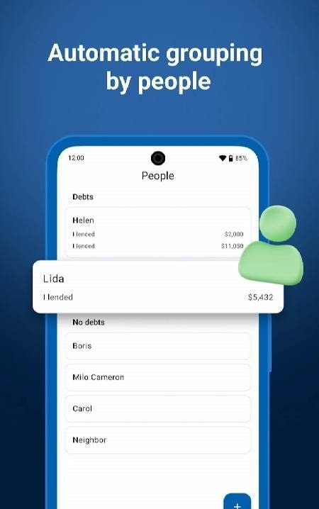 Debt Control app screenshot 2