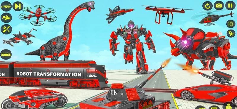 Dino Robot Car Transform Games screenshot 3