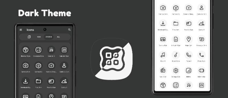 Pix Monochrome Icon Pack screenshot 4