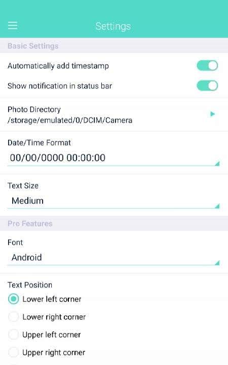 Camera Auto Timestamp screenshot 2