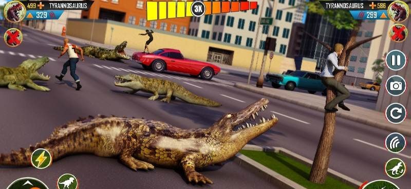 Hungry Animal Crocodile Games screenshot 2