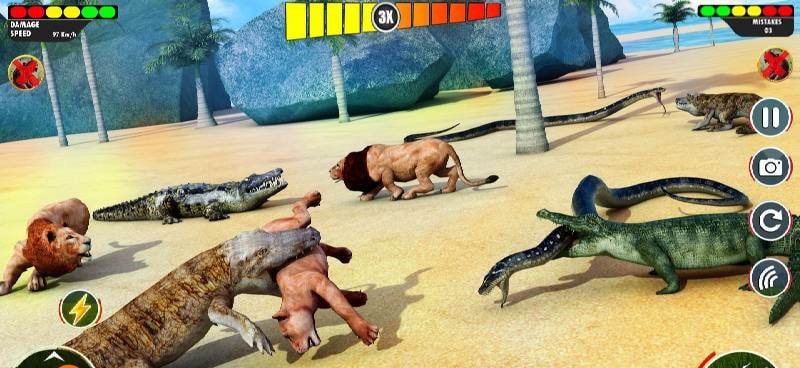 Hungry Animal Crocodile Games screenshot 4