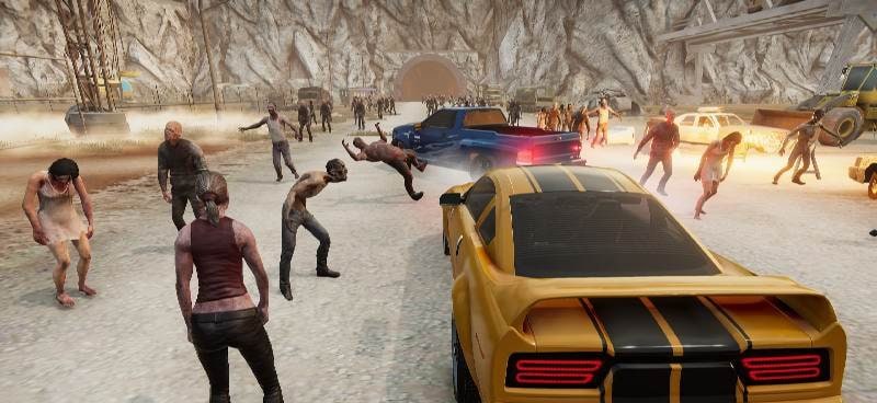 Zombie Car Crash : Drift Zone screenshot 1