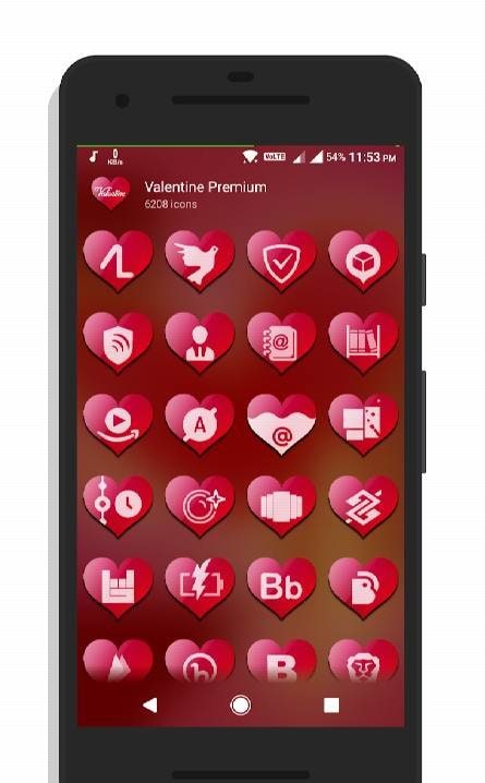 Valentine Premium - Icon Pack screenshot 1
