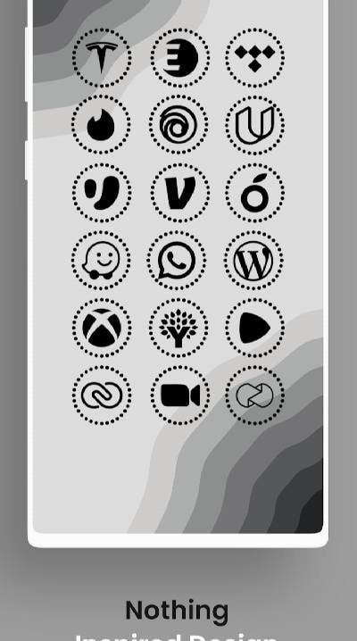 Nothing Black - Icon Pack screenshot 4