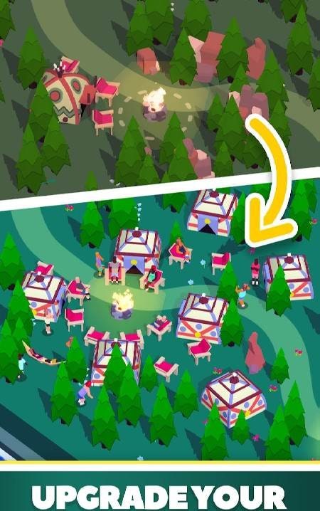 Camping Empire Tycoon : Idle screenshot 1