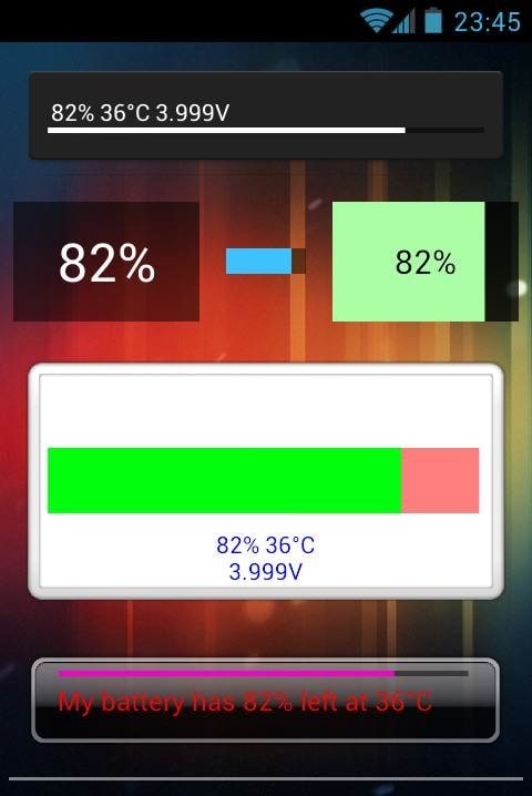 Battery Progress Widget screenshot 1