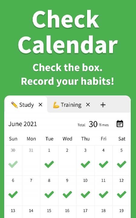 Check Calendar - Habit Tracker screenshot 1