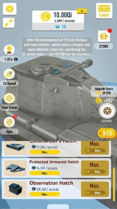 Idle Tanks 3D gameplay screenshot 1