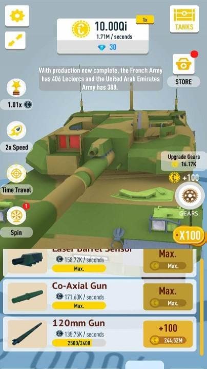 Idle Tanks 3D gameplay screenshot 2