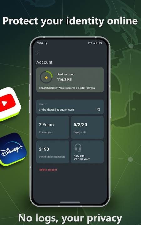 Fourth connection status of Zoog VPN - Secure VPN Proxy