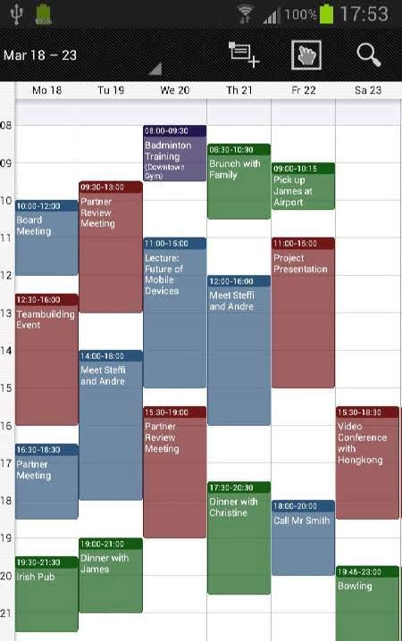 Business Calendar Pro screenshot 2