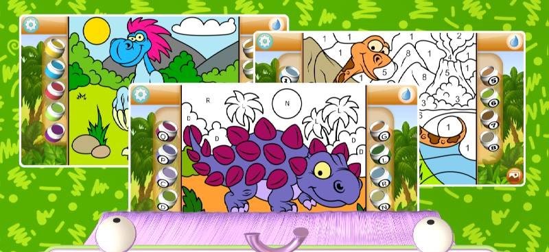 Paint by Numbers - Dinosaurs screenshot 1