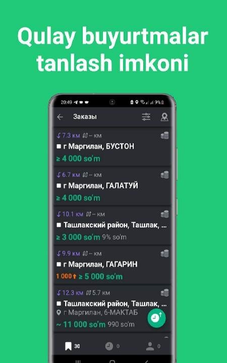 online taxi (driver) screenshot 3