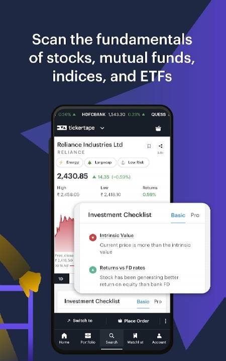 Tickertape: Analyse and Invest screenshot 2