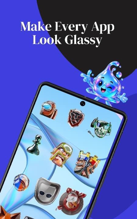 Screenshot 1 of Liquid Glass Icon Pack