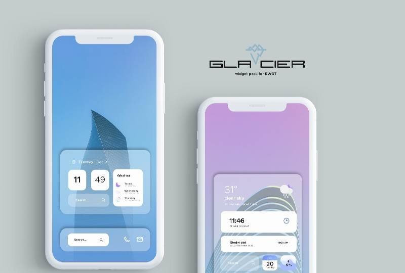 Glacier for KWGT screenshot 2