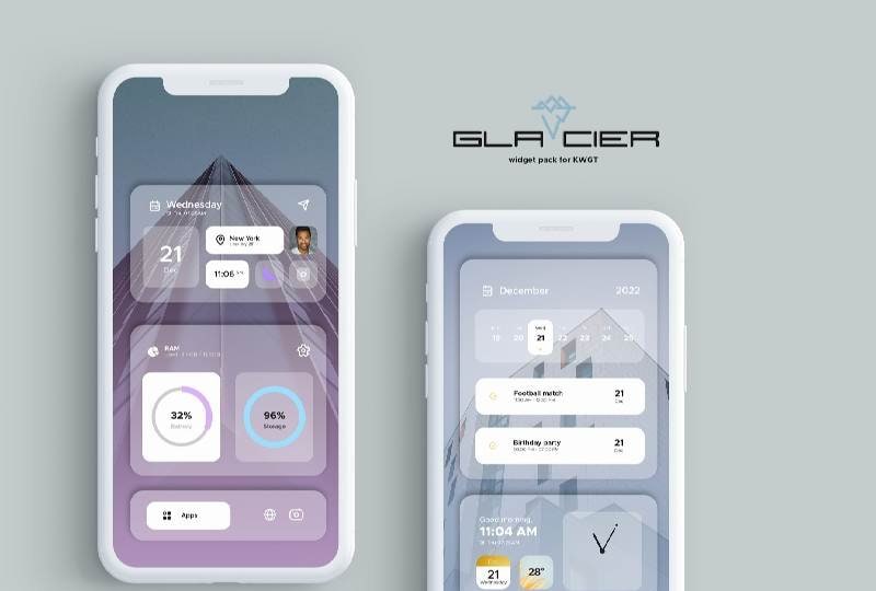 Glacier for KWGT screenshot 4