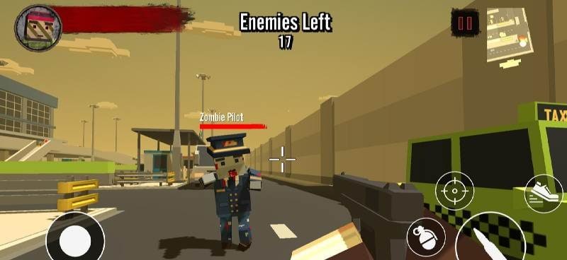 Blocky Zombie Survival 2 gameplay screenshot 1