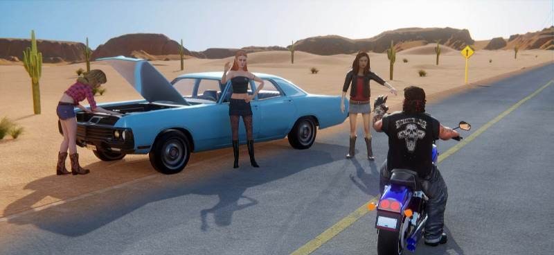 Motorcycle Long Road Trip Game screenshot 2