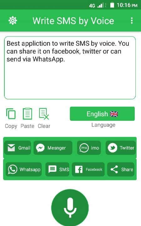Write SMS by Voice -Voice Typing Keyboard screenshot 1