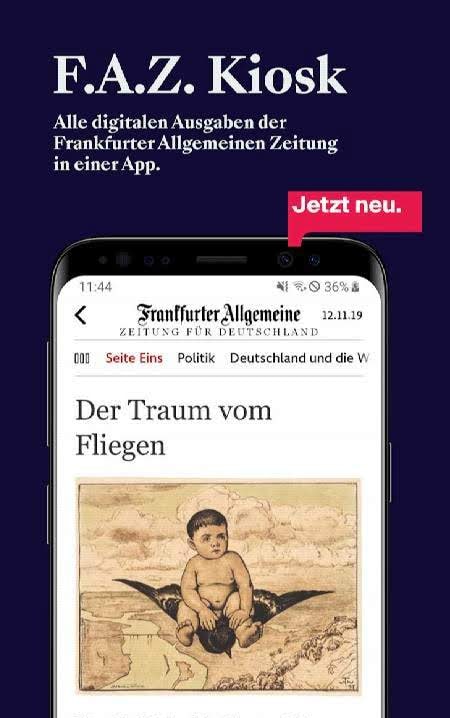 F.A.Z. Kiosk app screenshot 1