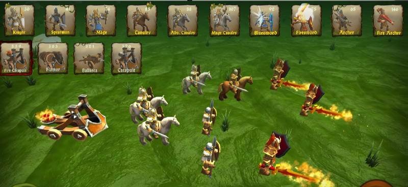 Battle Simulator: Knights vs D screenshot 1