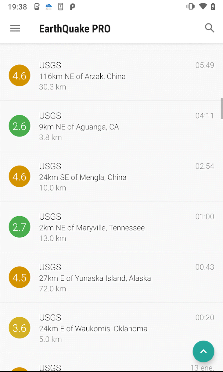 EarthQuake PRO screenshot 2