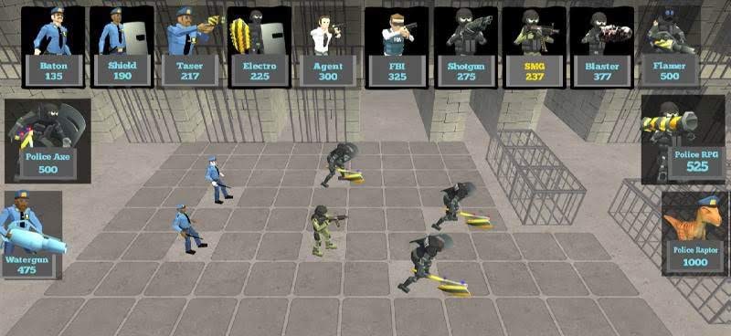 Battle Simulator: Prison & Police screenshot 2