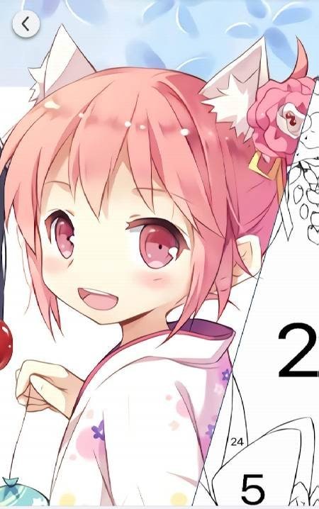 Anime Paint - Color By Number screenshot 3