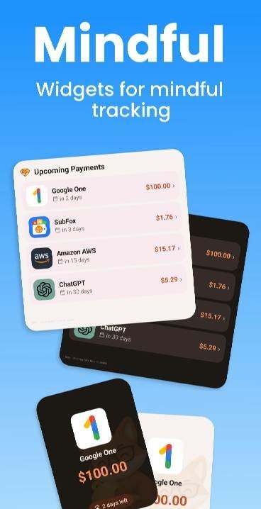 Subscription Tracker: SubFox Screenshot 3