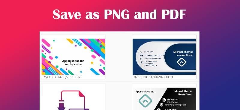 Business Card Maker screenshot 4