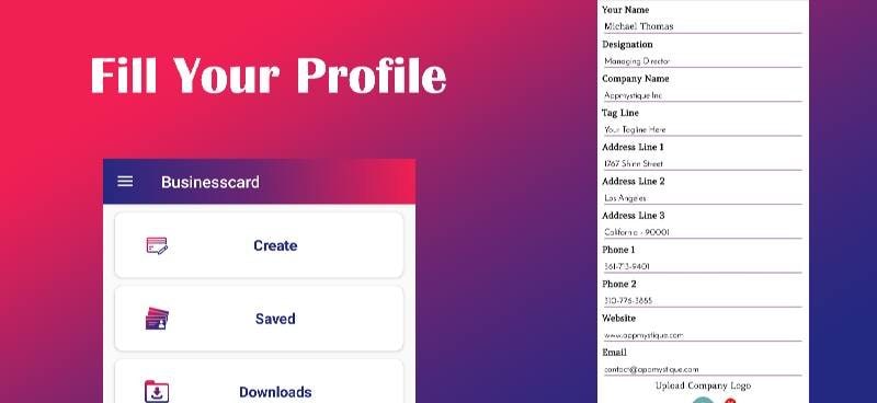 Business Card Maker screenshot 2