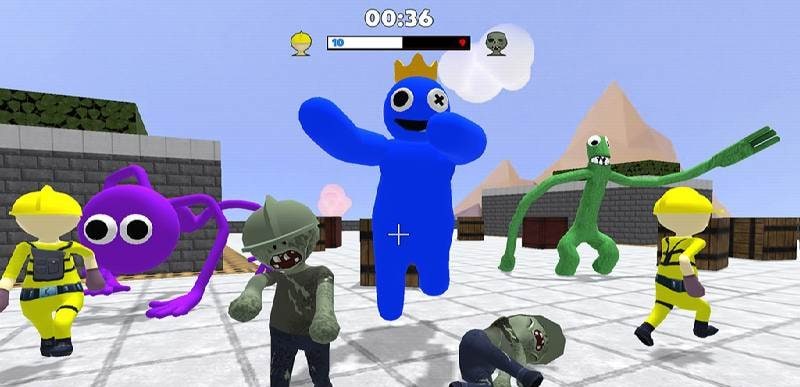 Blue Survival: Hide N Seek gameplay screenshot 1